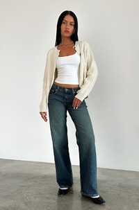 AMY | LOW-RISE JEANS Blue