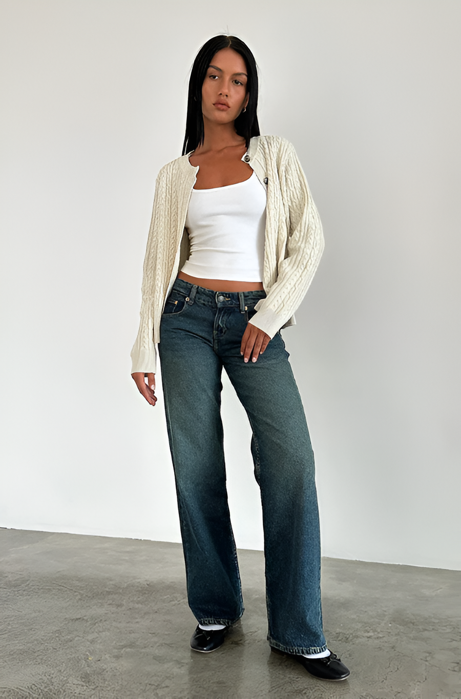 AMY | LOW-RISE JEANS Blue