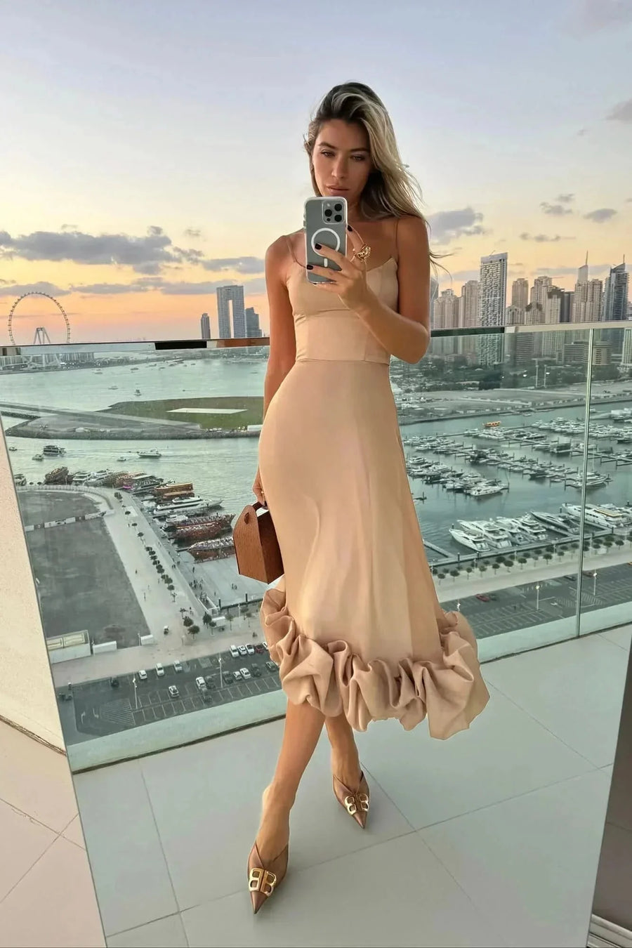 BELLA | MIDI DRESS Beige