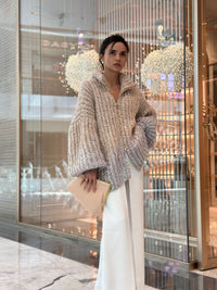 BELLA | SPARKLE CARDIGAN beige
