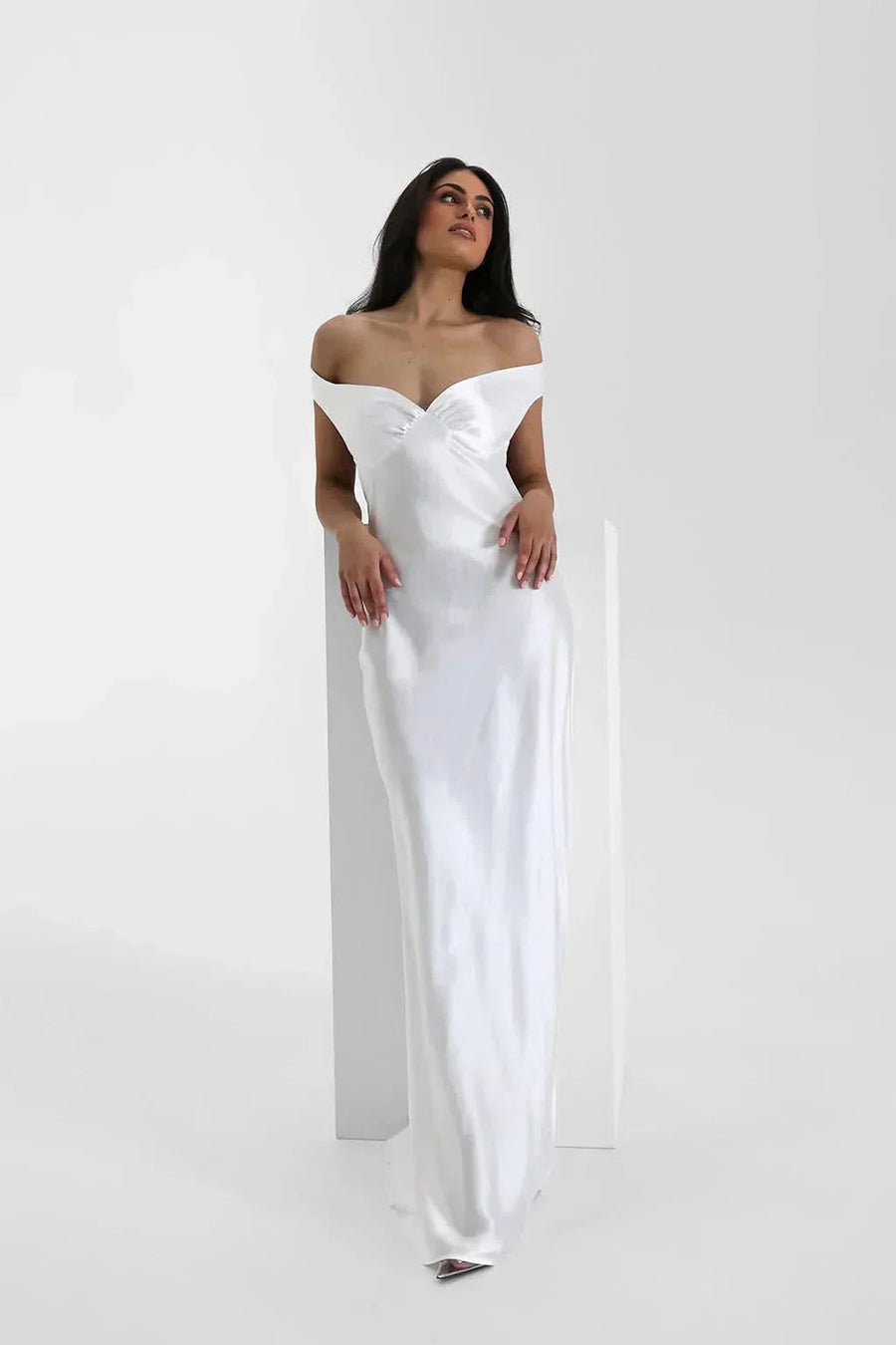 BRIDGET | GOWN MAXI DRESS White