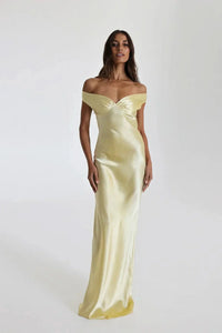 BRIDGET | GOWN MAXI DRESS Yellow