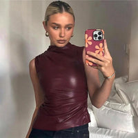 CARA | TOP burgundy