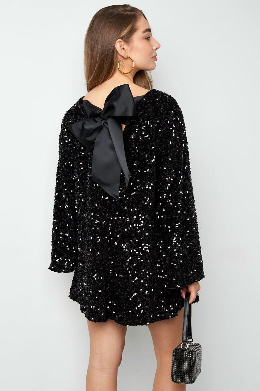 CARLY | MINI DRESS Black