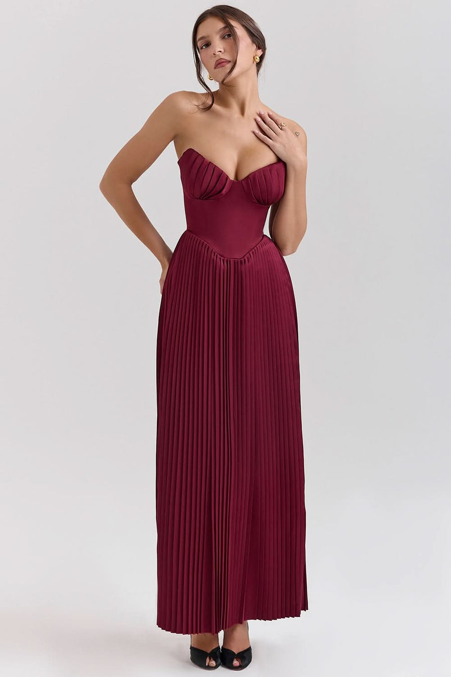 CELLA | MAXI DRESS Claret