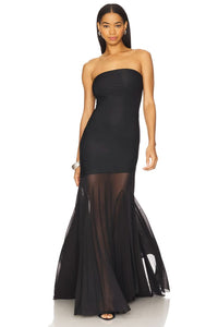 DAHLIA | GOWN MAXI DRESS Black