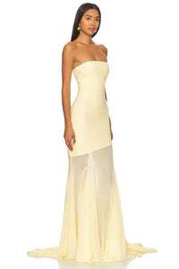 DAHLIA | GOWN MAXI DRESS Yellow