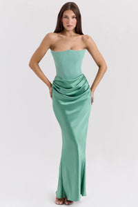 DENISE | CORSET DRESS Mint Green