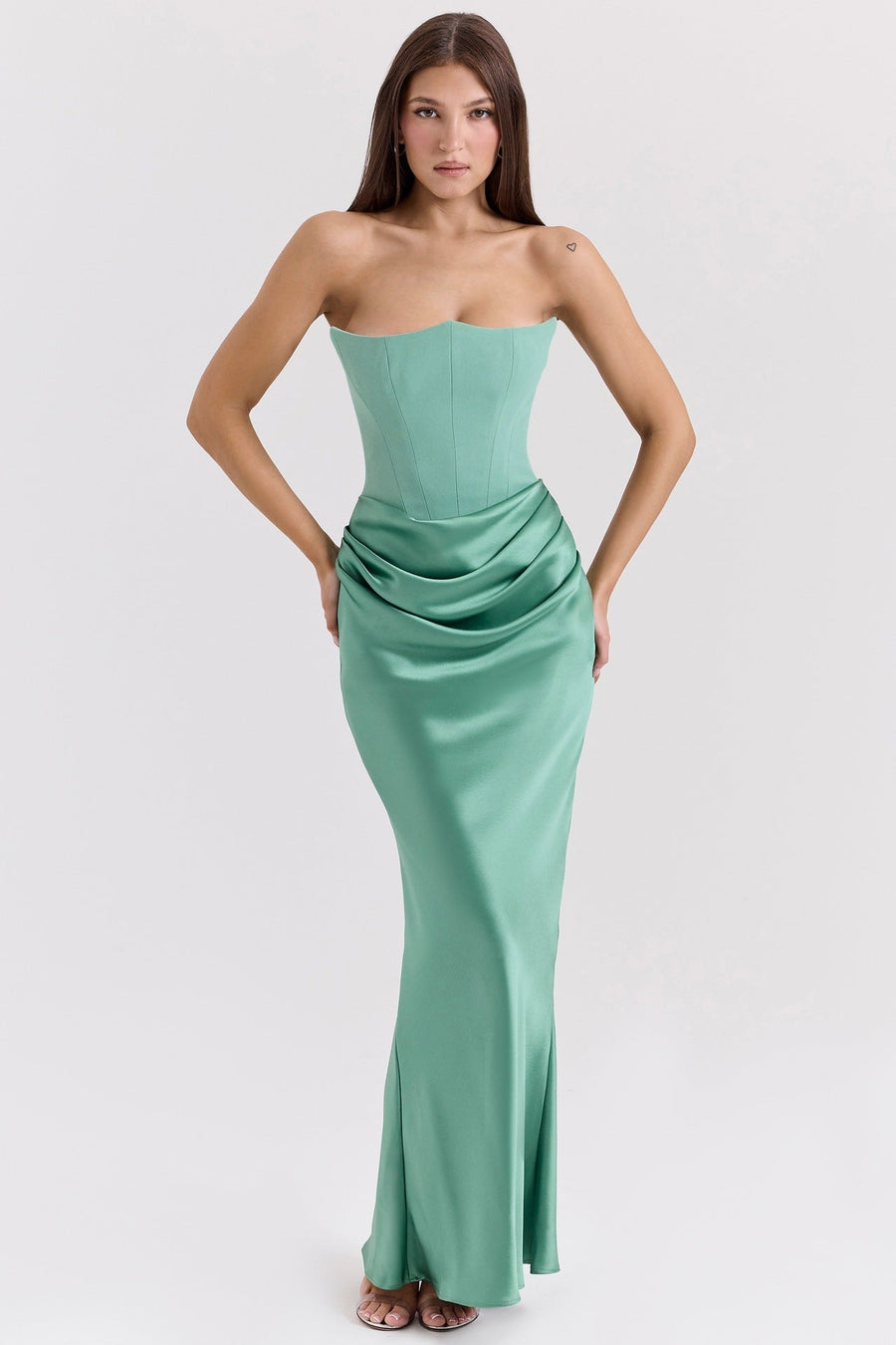 DENISE | CORSET DRESS Mint Green