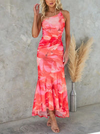 DENISE | FLORAL MAXI DRESS Red