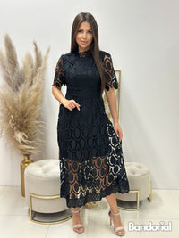 DENISE | LACE DRESS Black