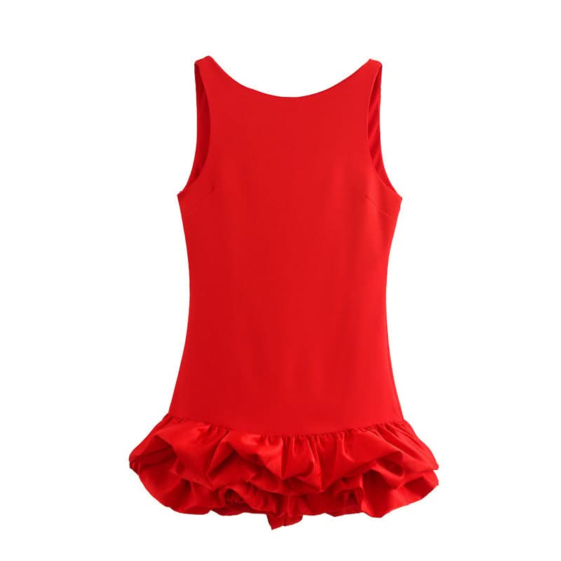 DIANA | ELEGANT MINI DRESS Red