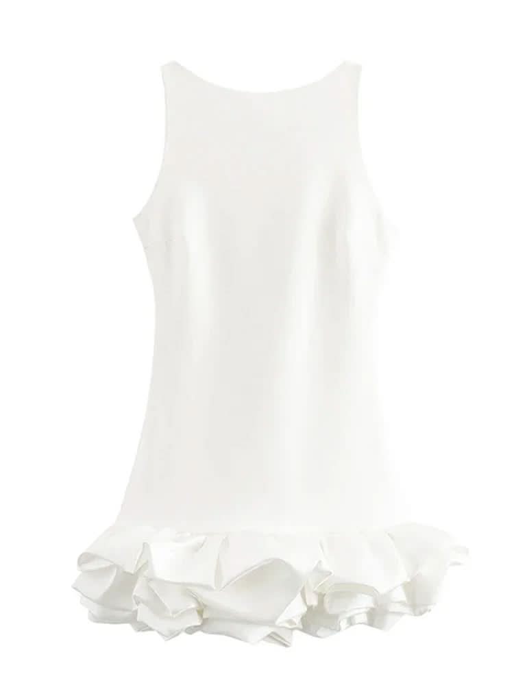 DIANA | ELEGANT MINI DRESS White