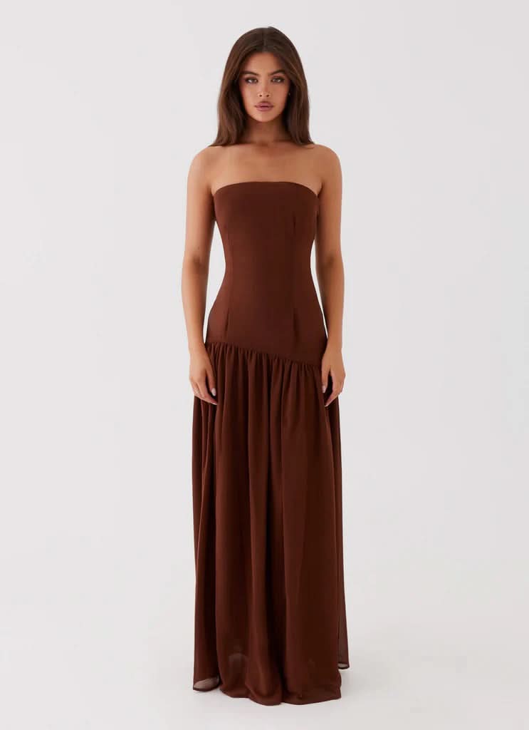 DINA | MAXI DRESS Brown