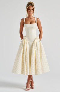 ELOWEN | MIDI DRESS Yellow