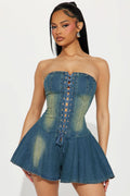 ELYSIA | DENIM ROMPER