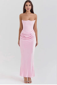 EMILIA | CORSET DRESS Soft Pink