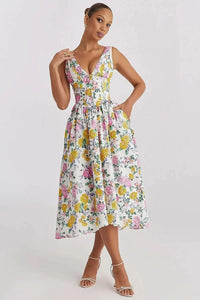EMILY | CORSET SUNDRESS yellow
