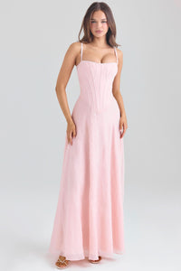 ESME | CHIFFON MAXI DRESS Pink