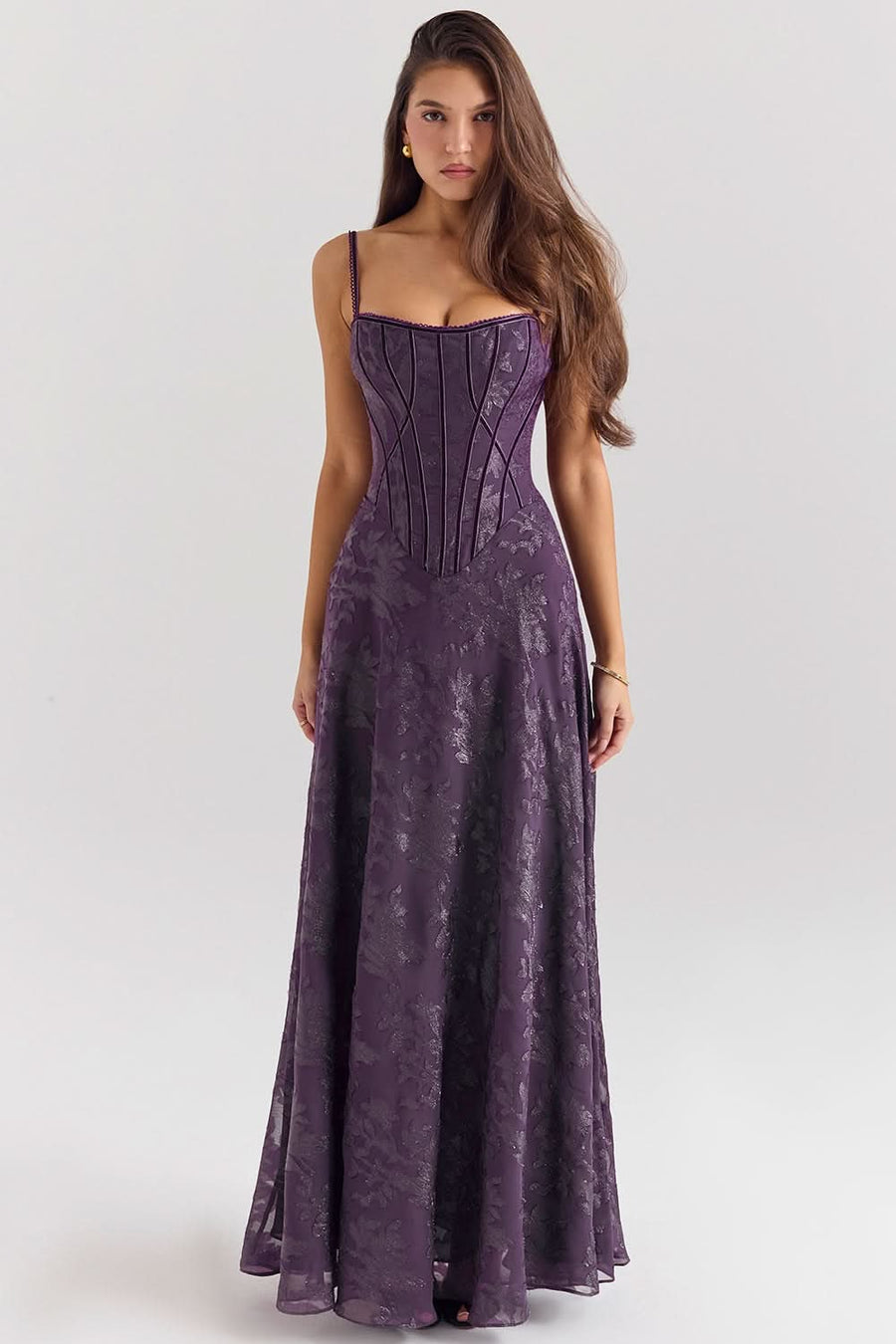 ESME | CHIFFON MAXI DRESS Purple