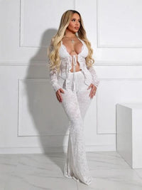EVERLY | LACE SET White