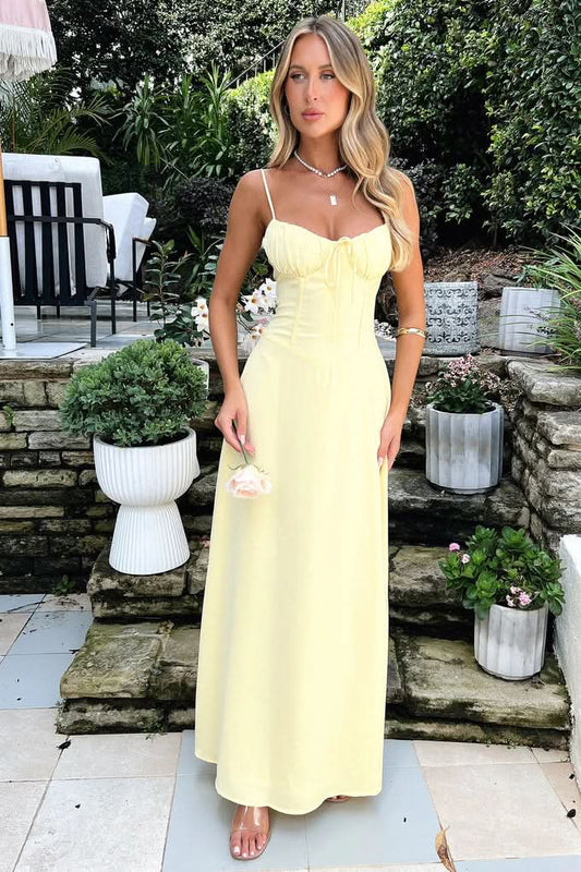 EVIAN | MAXI DRESS Lemon