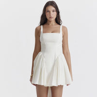 FLORENNE | BOW MINI DRESS White