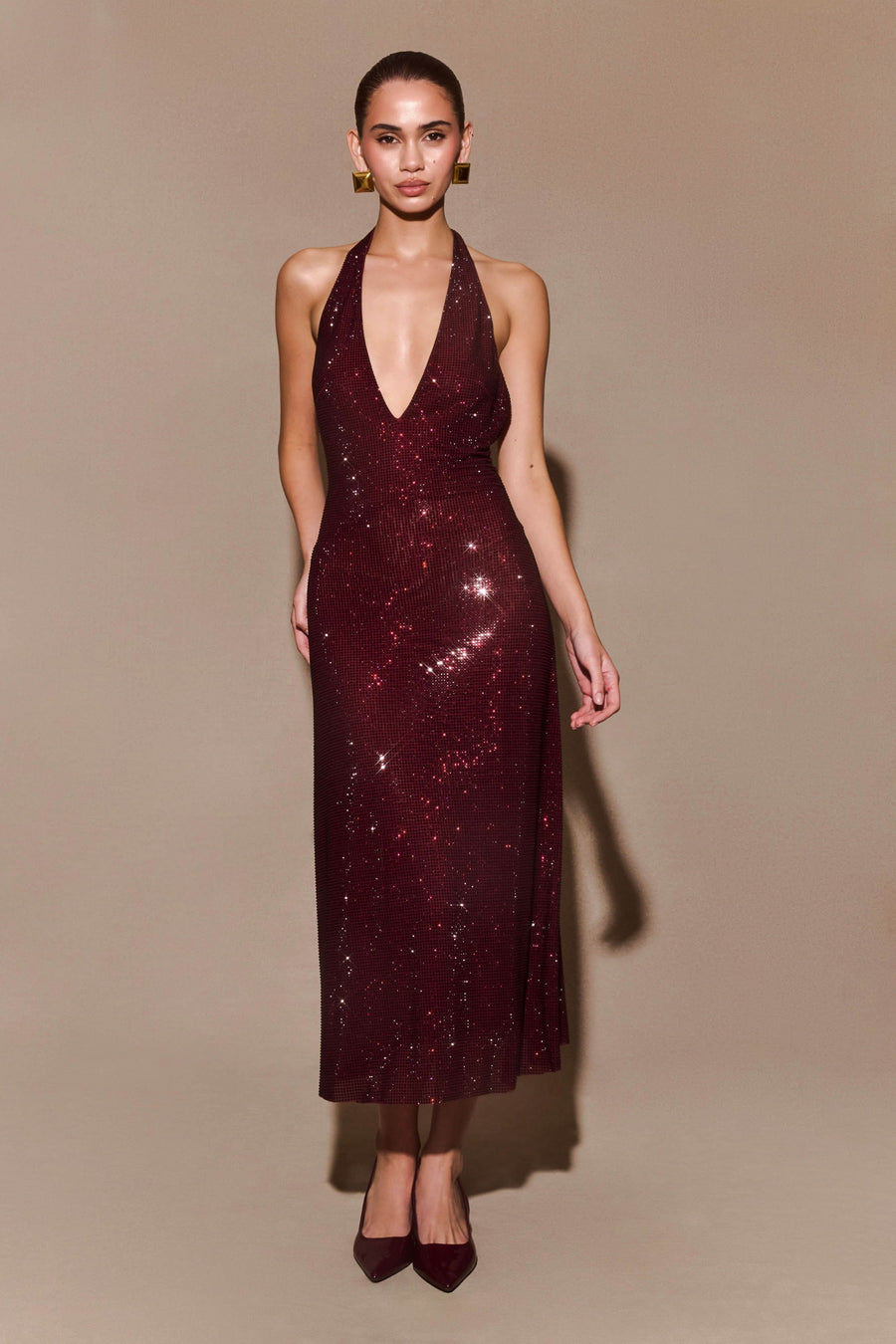 GRACY | MAXI DRESS Burgundy