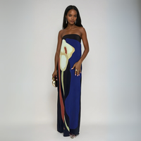 JAIME | FLORAL MAXI DRESS Blue
