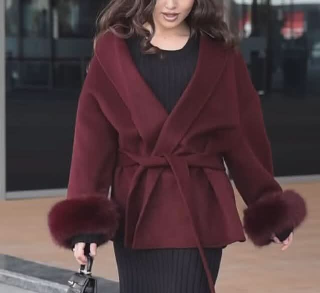 JAMY | LUXURY COAT Burgundy