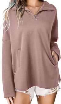 JEANNY | ZIPPER HOODIE pink