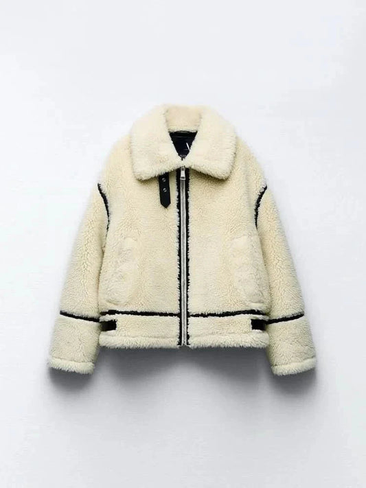 JENNY | TEDDY COAT white-1