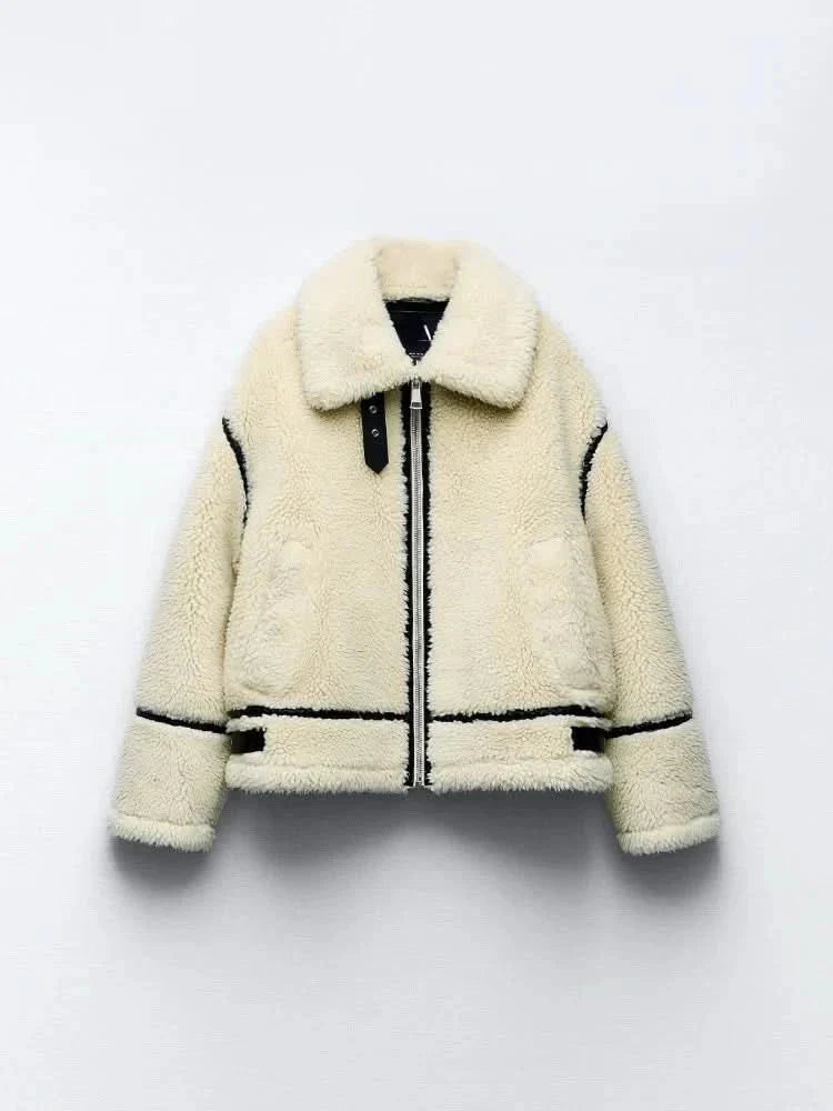 JENNY | TEDDY COAT white-1