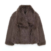 LACEY | FUR COAT brown