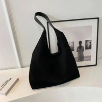 LACY | SUEDE TOTE BAG black