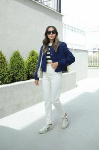 LENA | BOMBER JACKET navy