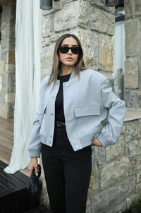 LENA | BOMBER JACKET blue