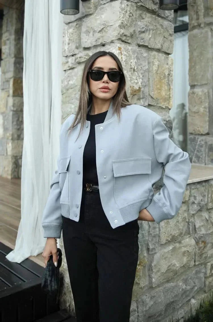 LENA | BOMBER JACKET blue