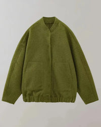 LENA | OVERSIZED BOMBERJACK green