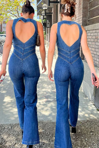 LEXIA | HEART JUMPSUIT Denim