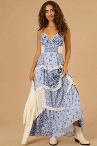 LILIAN | BLOOM MAXI DRESS Blue
