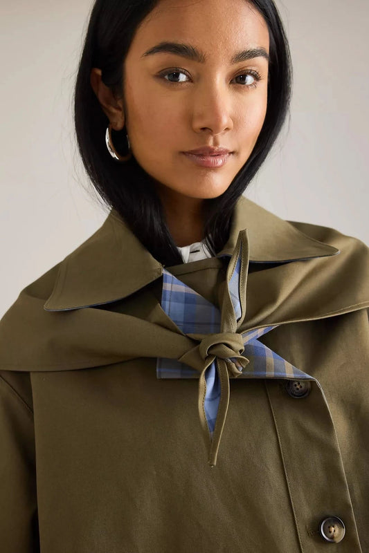 LIVIA | REVERSABLE TRENCH COAT Brown