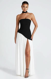 LIYAH | MAXI DRESS Black/White
