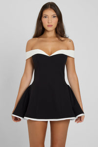 LOLA | CORSET MINI DRESS Black