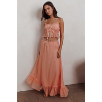 LORA | MAXI SKIRT SET Orange