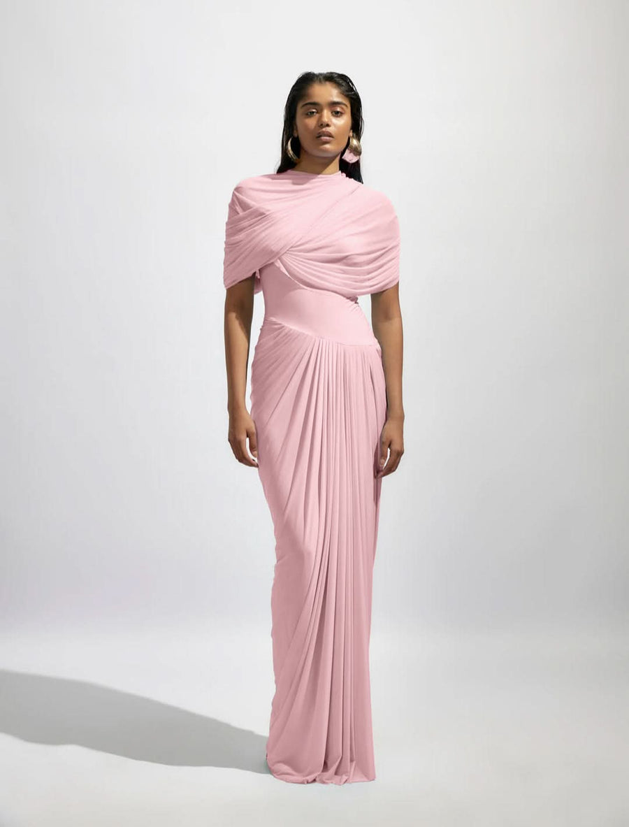 MILA | WRAP MAXI DRESS Pink