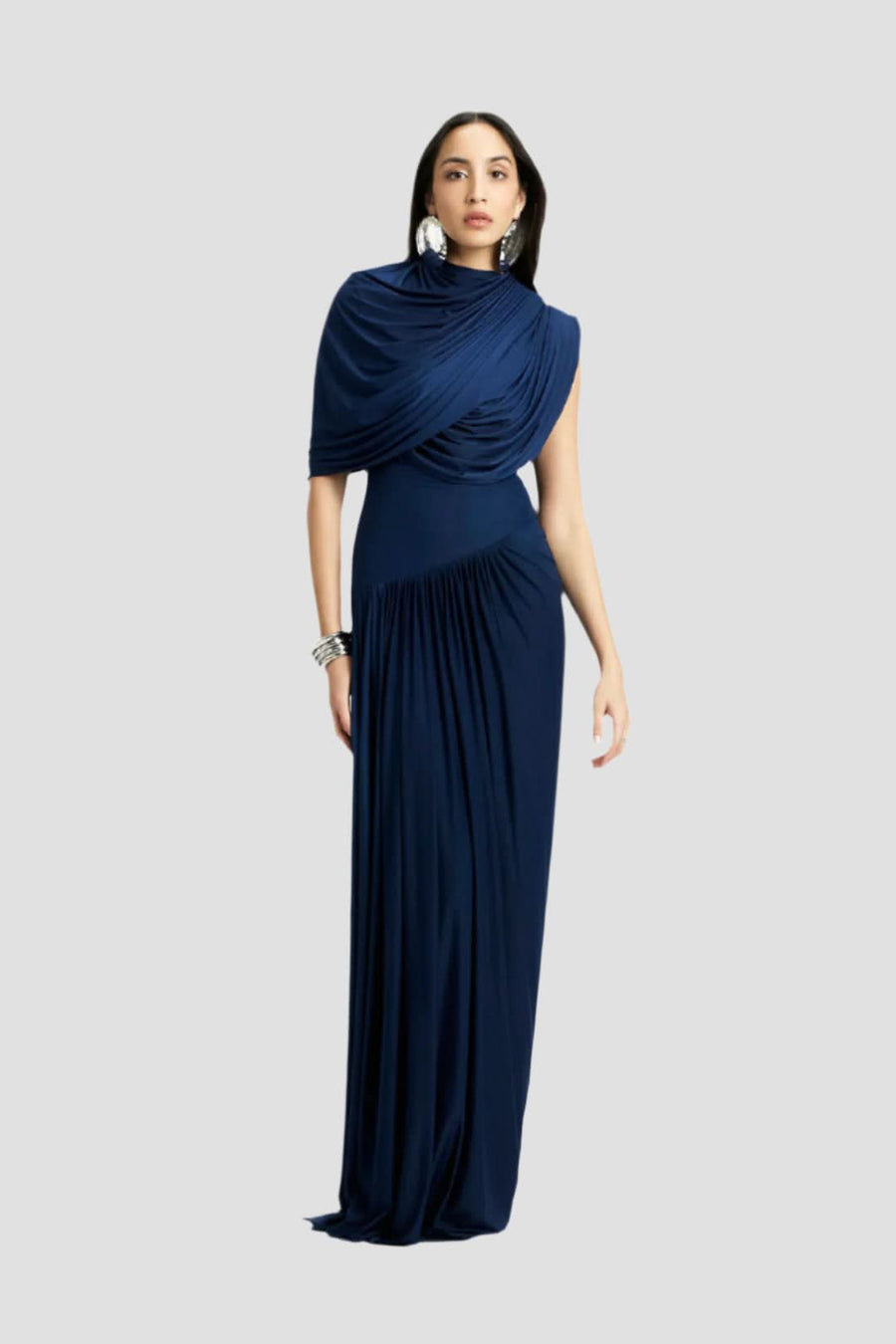 MILA | WRAP MAXI DRESS Dark Blue