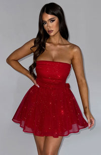 NINA | MINI DRESS red