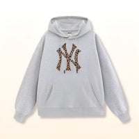 JUNIPER | NY LEOPARD HOODIE gray