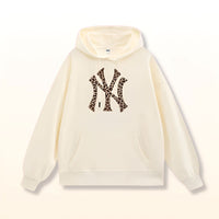 JUNIPER | NY LEOPARD HOODIE beige